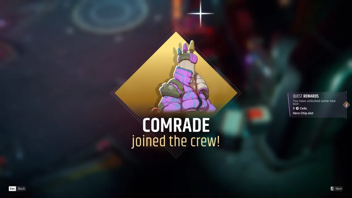 A close-up of a character in Endless Dungeon
