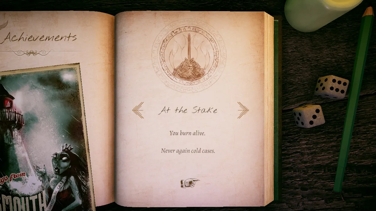 A screenshot from The Innsmouth Case showing the game's title screen.