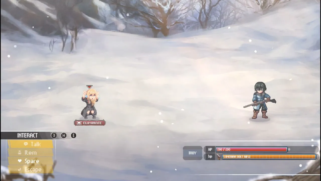 A screenshot showing the combat in The Revenant Prince.