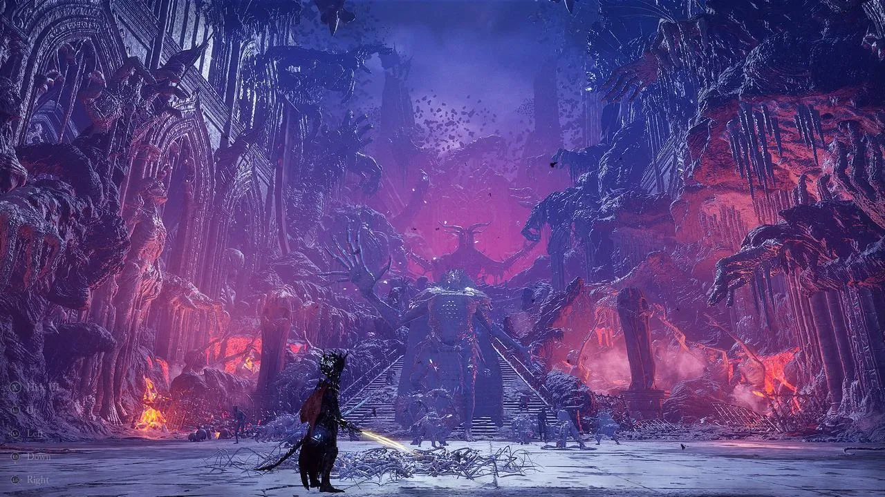 A screenshot showing the player character in Lords of the Fallen (2023)