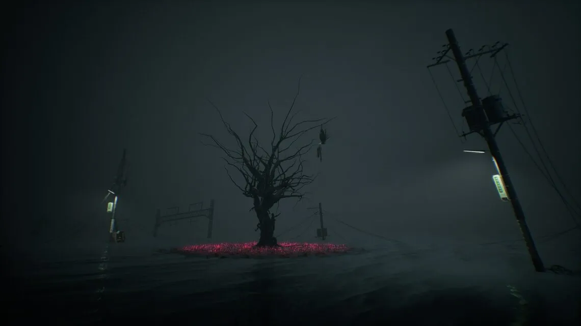 A visually striking scene in Ghostwire: Tokyo