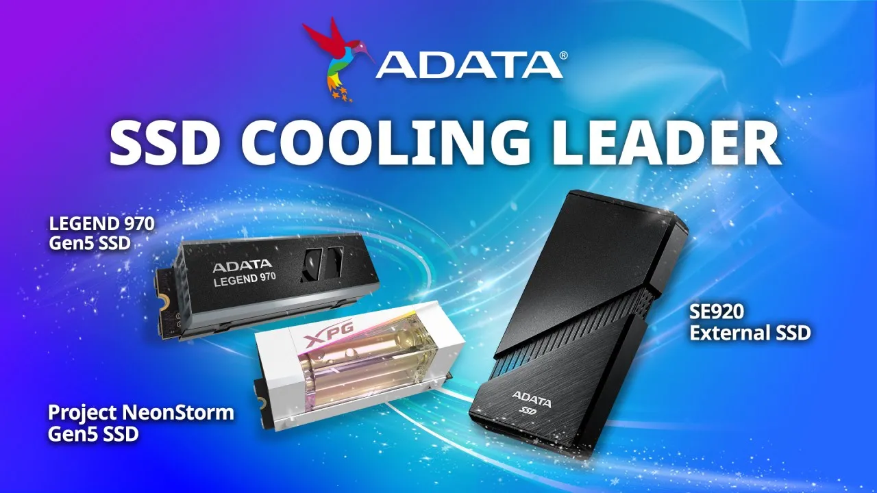 ADATA's booth at CES 2024 showcases its commitment to "Innovate for the Future"