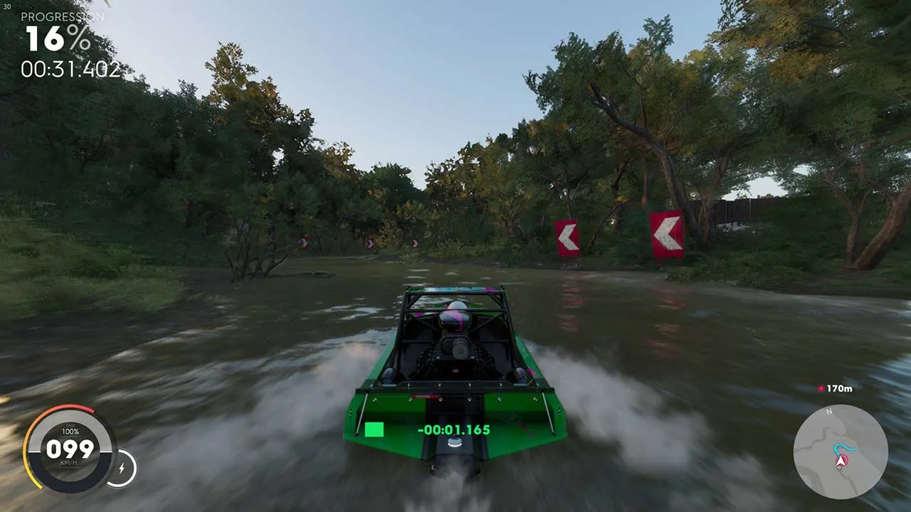 alt: A player in The Crew 2 drifts a sports car around a corner, demonstrating the game's handling.