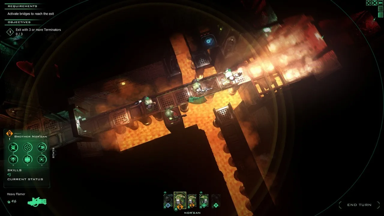 alt: A Salamanders Terminator wielding a Heavy Flamer in Space Hulk Ascension