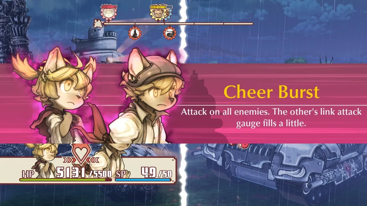 alt: A screenshot from Fuga: Melodies of Steel displaying the world map.