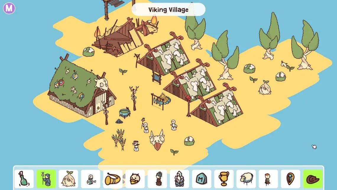 alt: A screenshot from Hidden Through Time showing a Stone Age scene with various characters and objects.