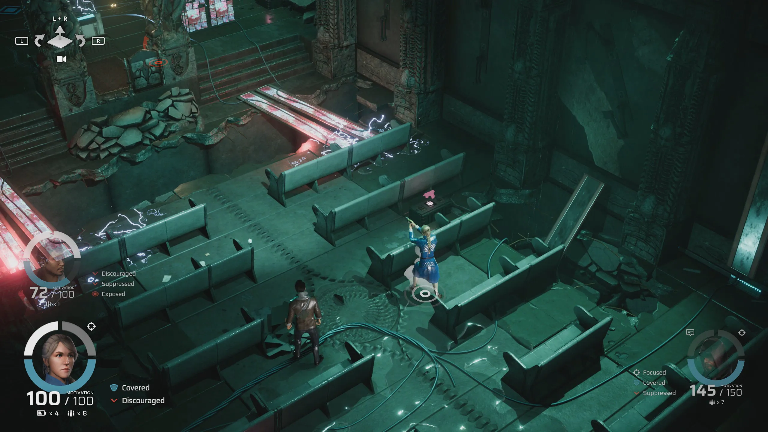 alt: A screenshot from Rain of Reflections displaying the game's tactical combat view.