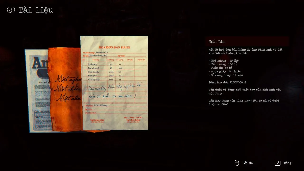 alt: A screenshot from The Death showing a dark room in the game.