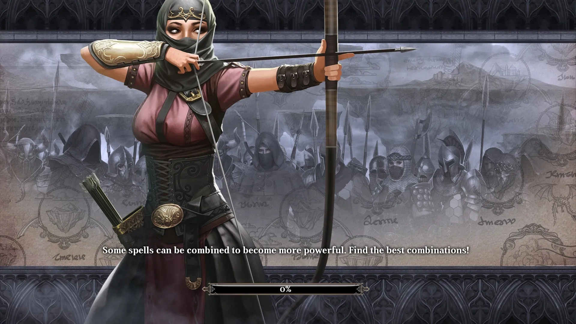 Alt:  A screenshot of Warlock 2 depicting a battle scene with multiple units engaged in combat.
