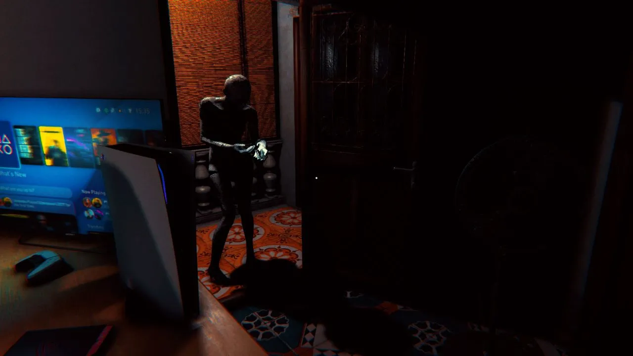 alt: A tense moment in The Death, highlighting the game's atmosphere.