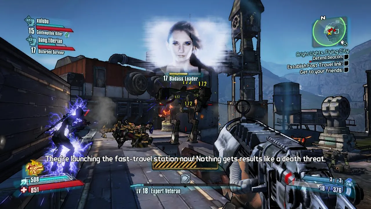 alt: Borderlands 2 gameplay screenshot showcasing the skill tree menu.