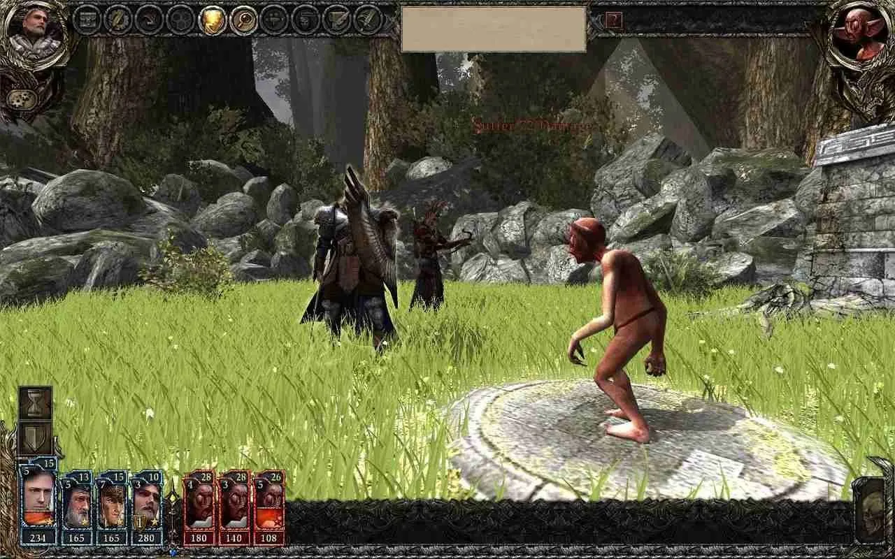 alt: Disciples III: Reincarnation gameplay screenshot highlighting different unit types on the battlefield