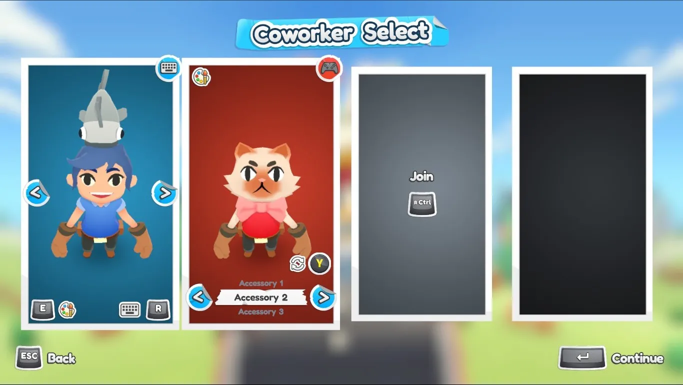alt: Gameplay of Moving Out showing furniture being moved out of a house