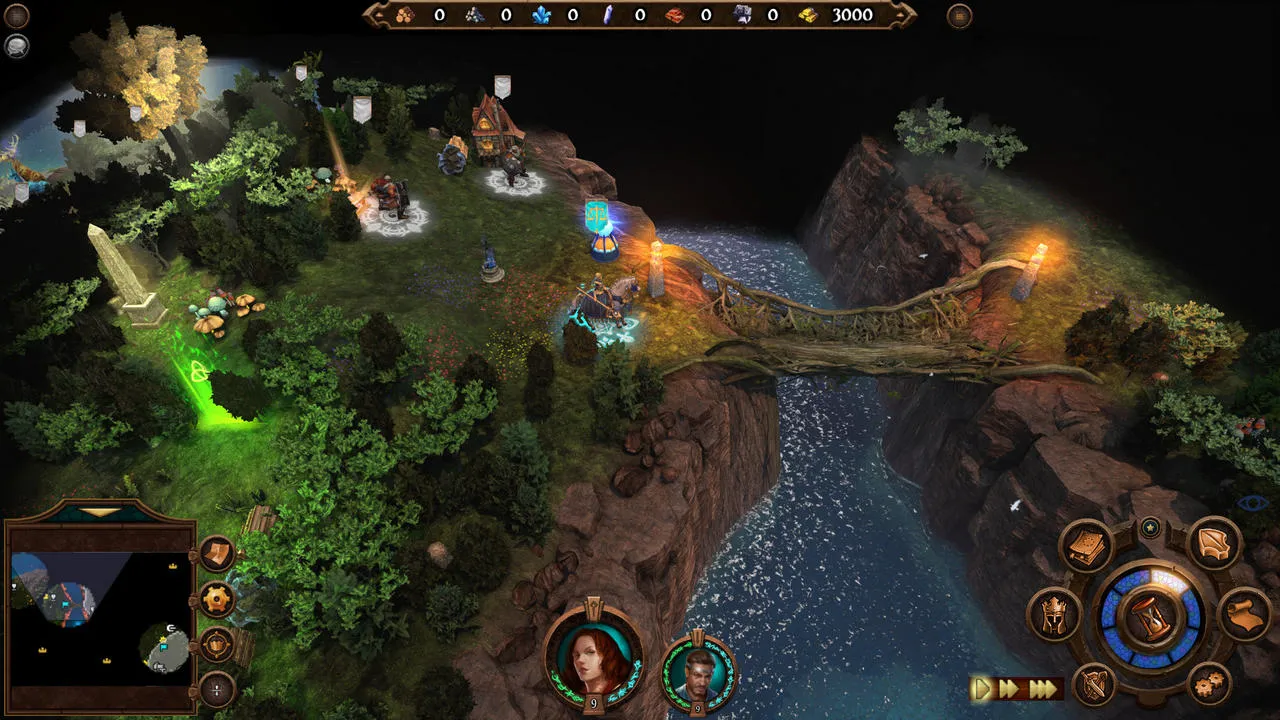 Alt: In-game screenshot of Might &amp; Magic: Heroes VII highlighting the improved graphics and detailed character models.