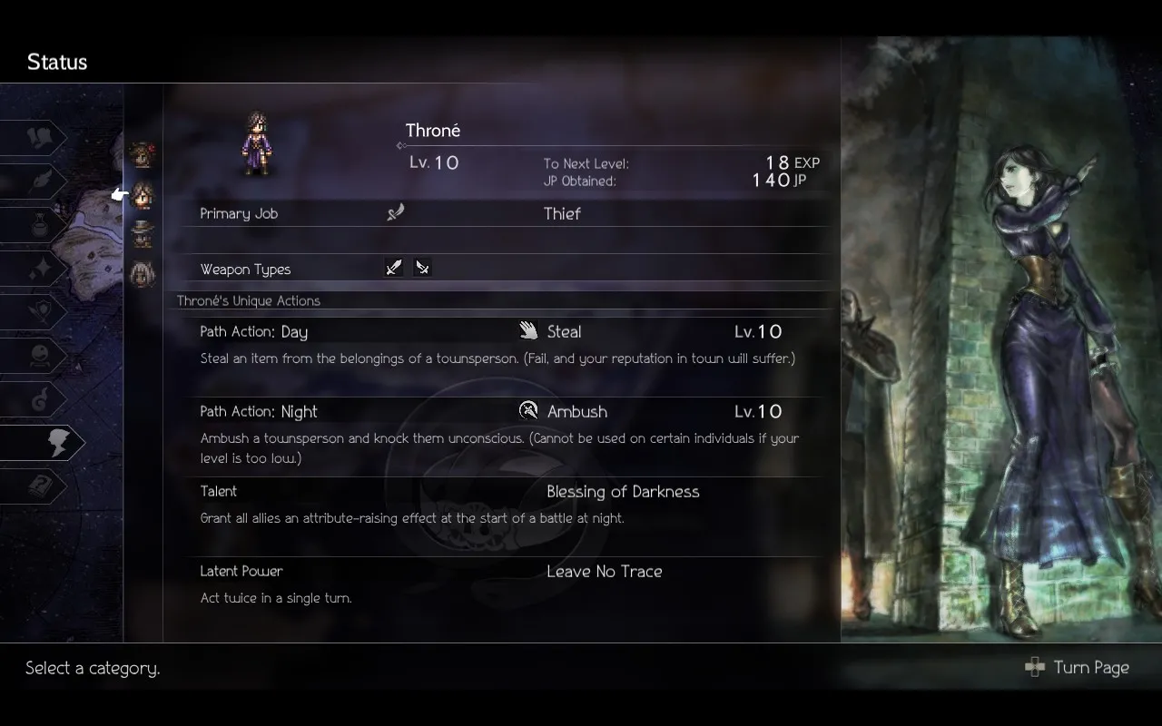 alt: Octopath Traveler II job classes