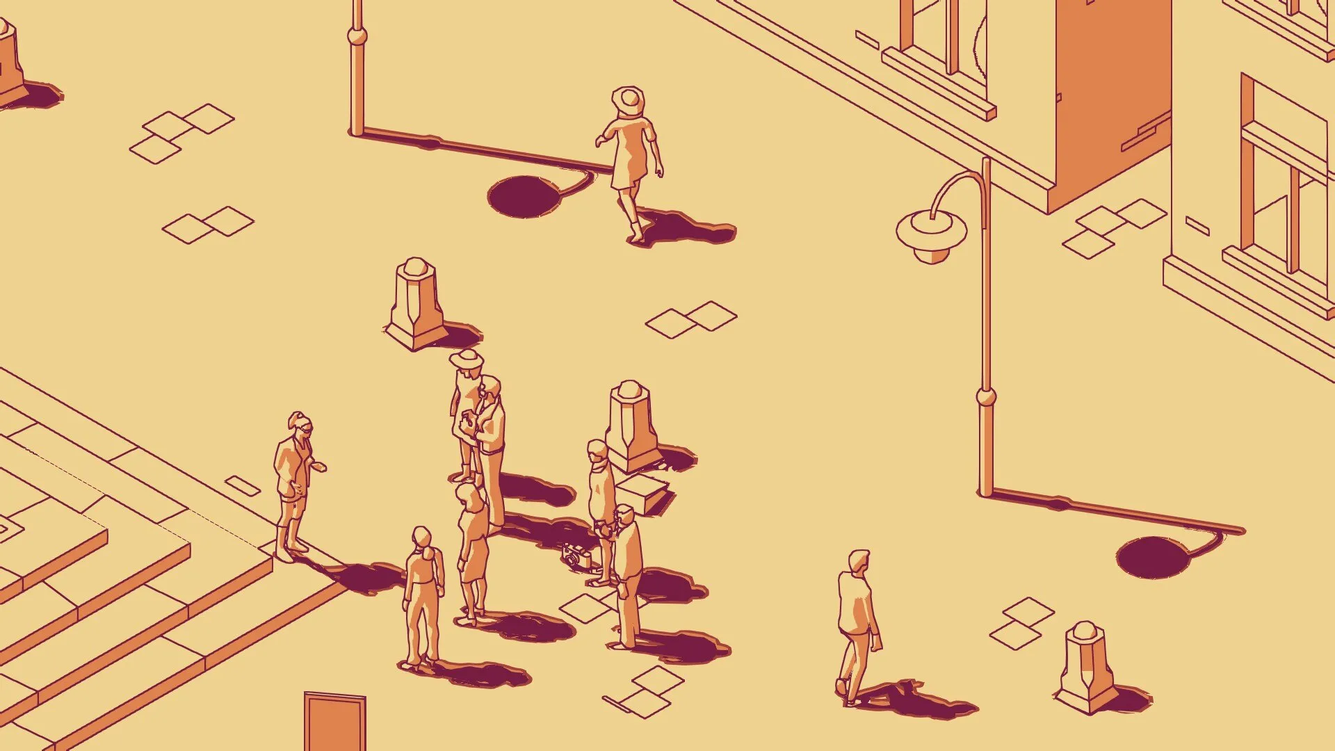 alt: SCHiM screenshot highlighting the game's unique art style and the emotional depth conveyed through simple visuals