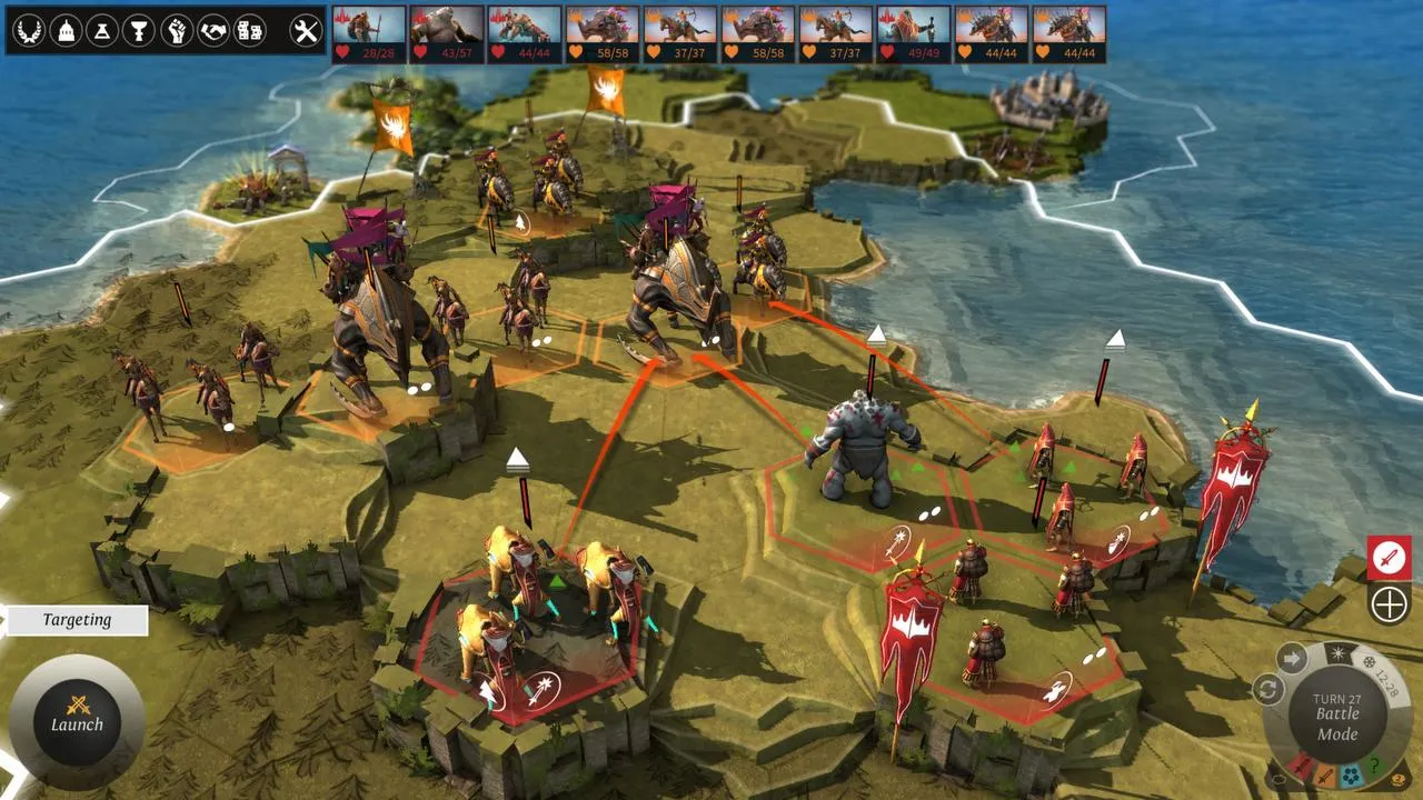 alt text: A close-up of the in-game map, highlighting the detailed terrain and unit models.