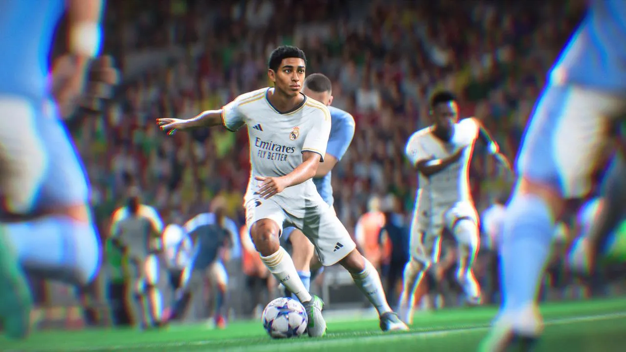 alt text: A player executes a Controlled Sprint in EA Sports FC 24