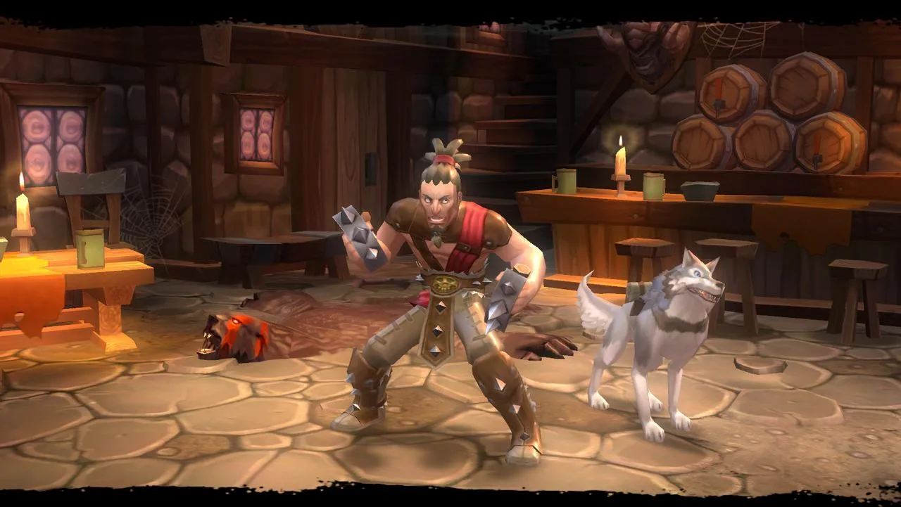 alt text: A screenshot from Torchlight 2 showing a character inspecting a treasure chest.