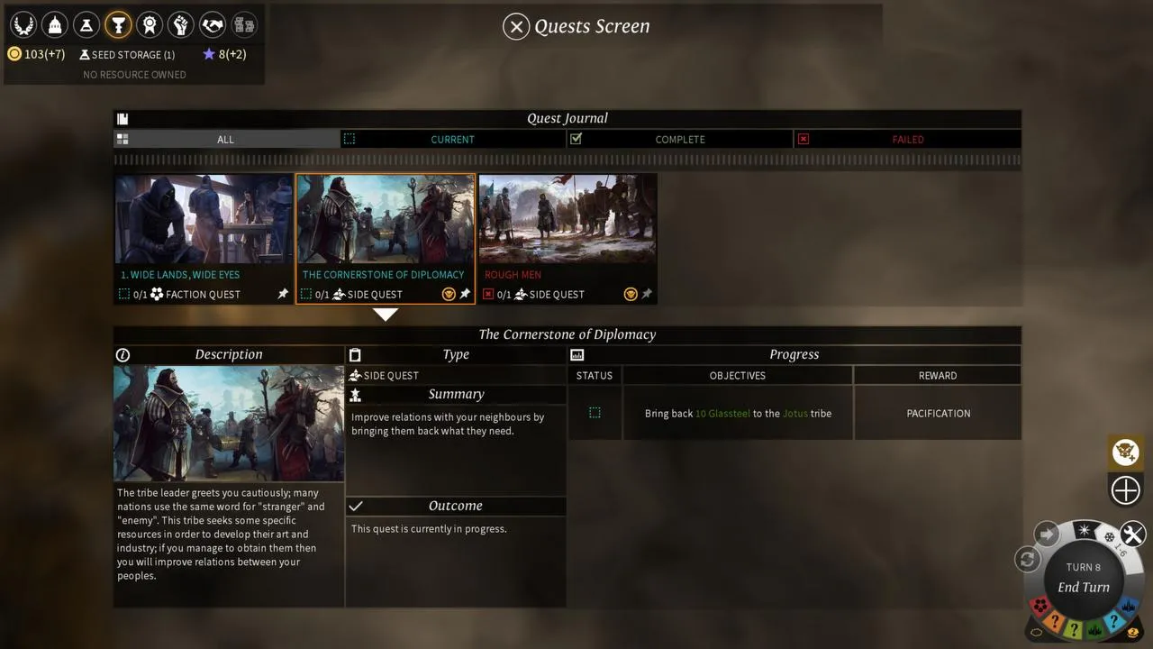 alt text: A screenshot of the research tree in Endless Legend, showcasing the era-based progression system.