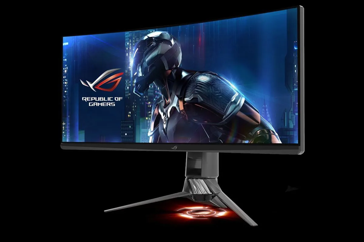 alt text: ASUS ROG Swift PG35VQ display