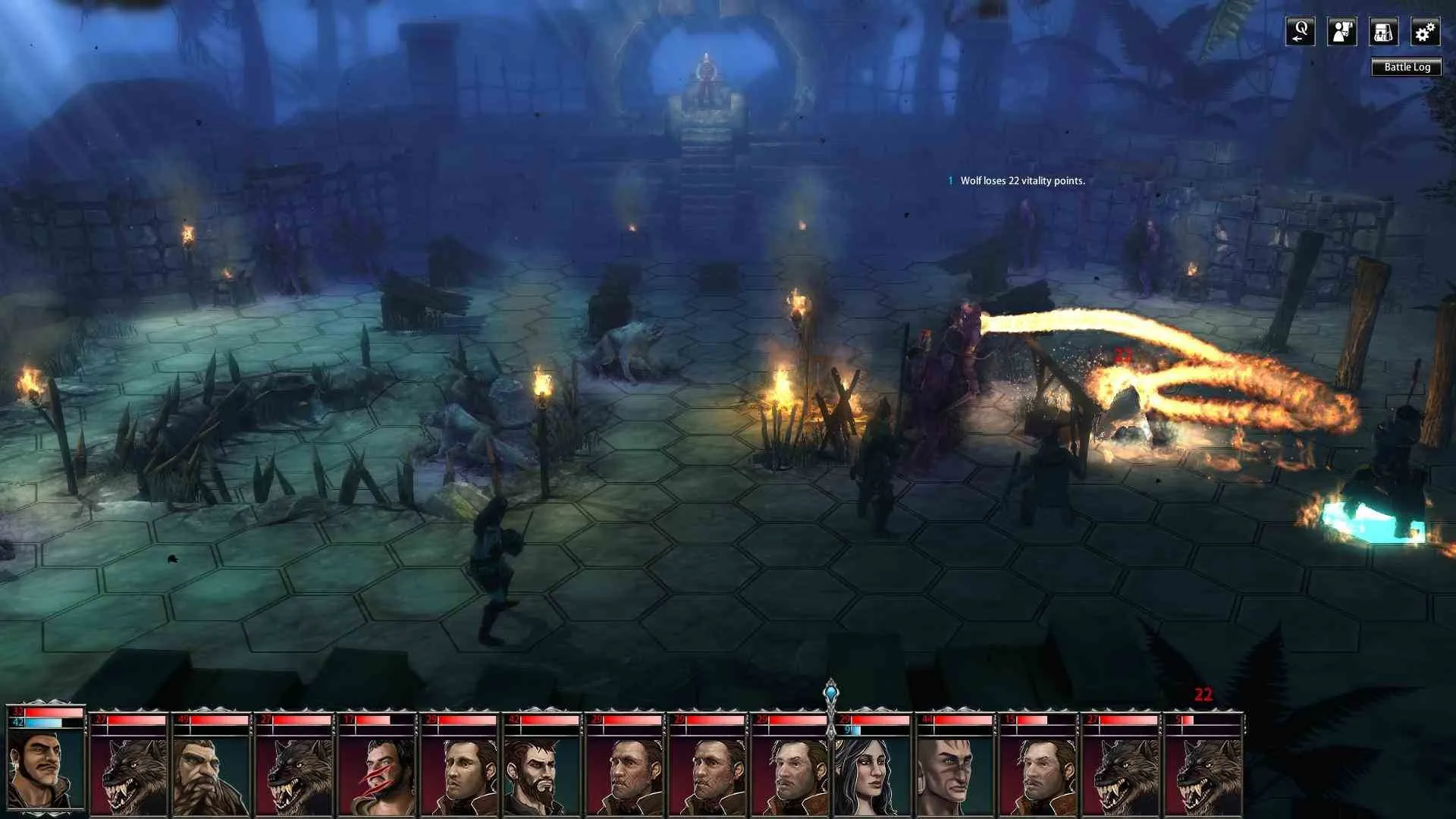 alt text: Blackguards dialogue options showcasing the different choices available to the player.