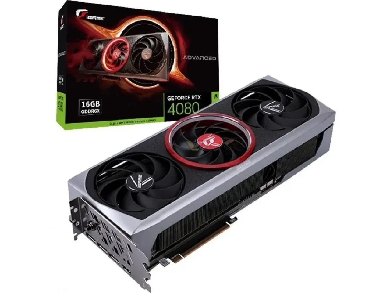 alt text: COLORFUL iGame GeForce RTX 4080 16GB Advanced OC Graphics Card