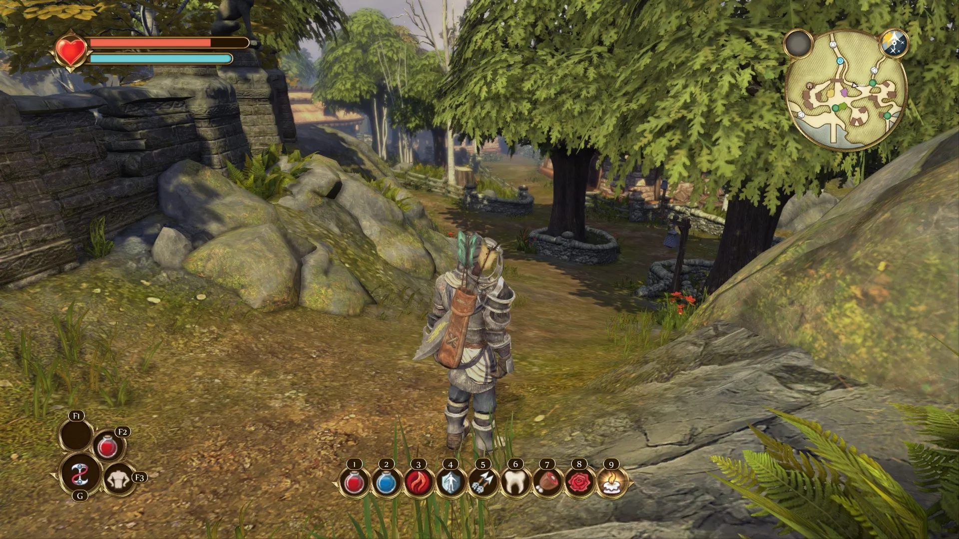 alt text: Combat scene in Fable Anniversary with multiple enemies