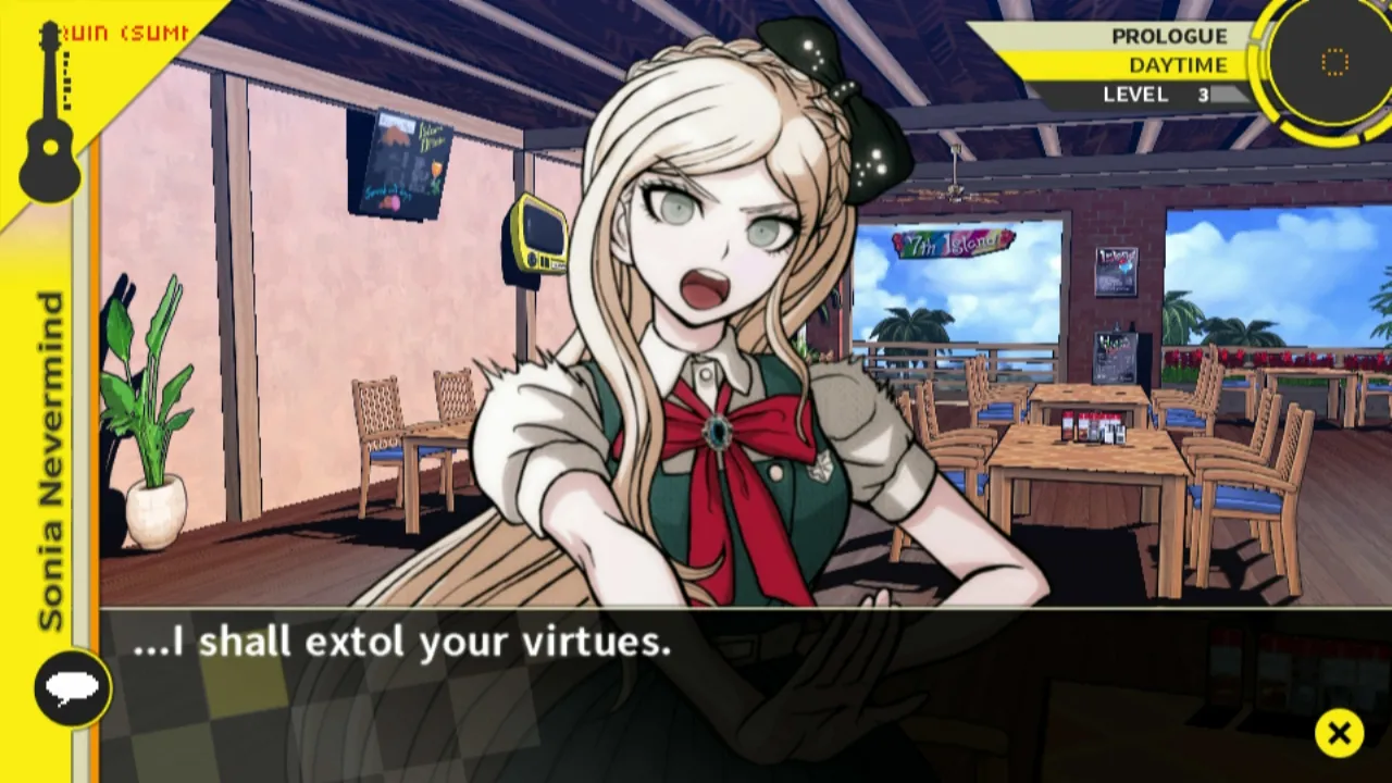 alt text: Danganronpa 2 character sprite displaying a shocked expression
