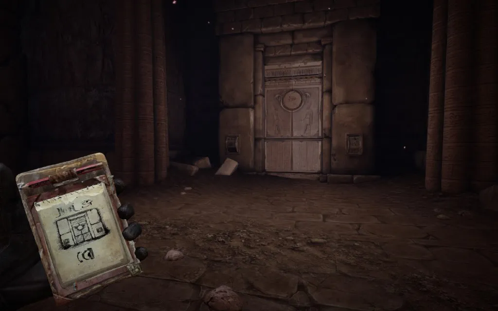 alt text: Deadfall Adventures environment showcasing a puzzle involving light reflection.