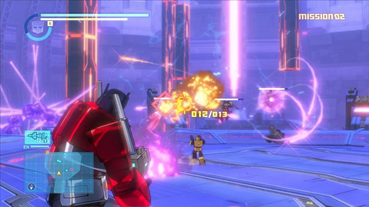 alt text demonstrating combat between robots