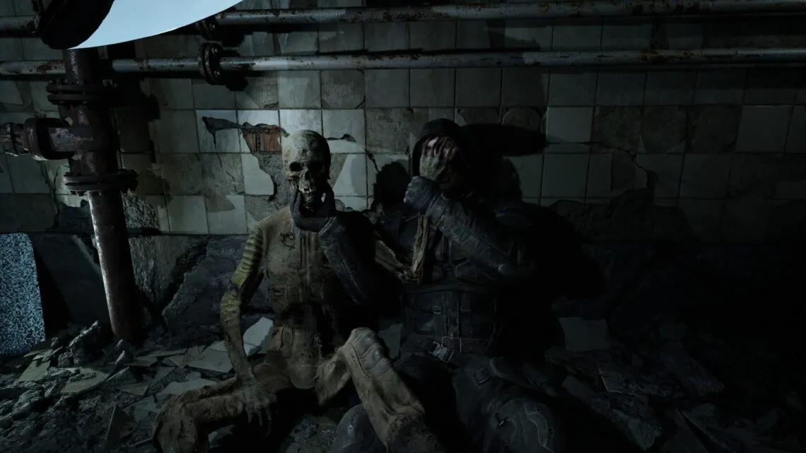 alt text depicting a technical glitch. Keywords: S.T.A.L.K.E.R. 2, bugs, glitches, technical issues, performance, stability