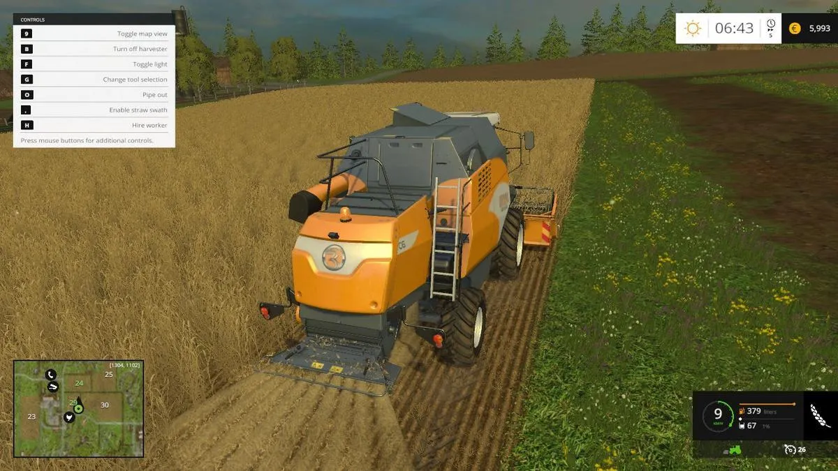 alt text depicting further graphical issues in Farming Simulator 15 highlighting low-resolution textures