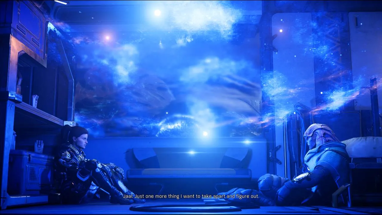 alt text depicting Ryder in combat in Mass Effect Andromeda