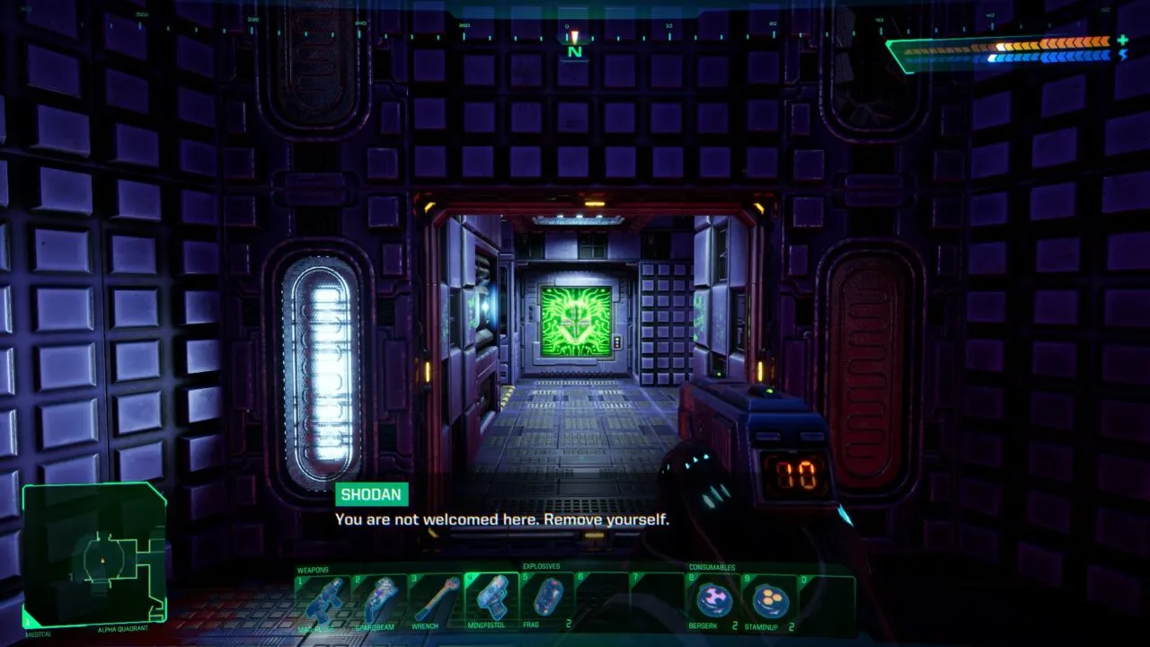 alt text describing an image from System Shock showcasing the game's enemy design