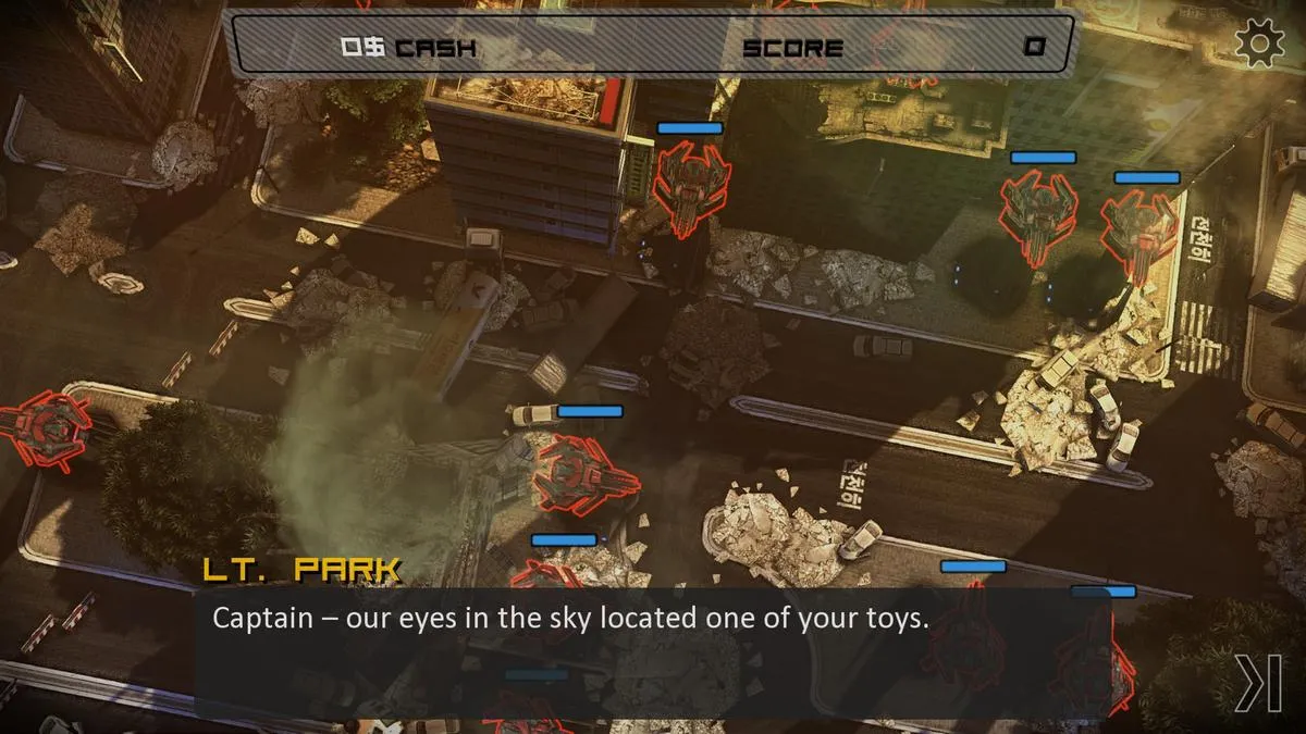 alt text describing image of gameplay showing an in-game menu