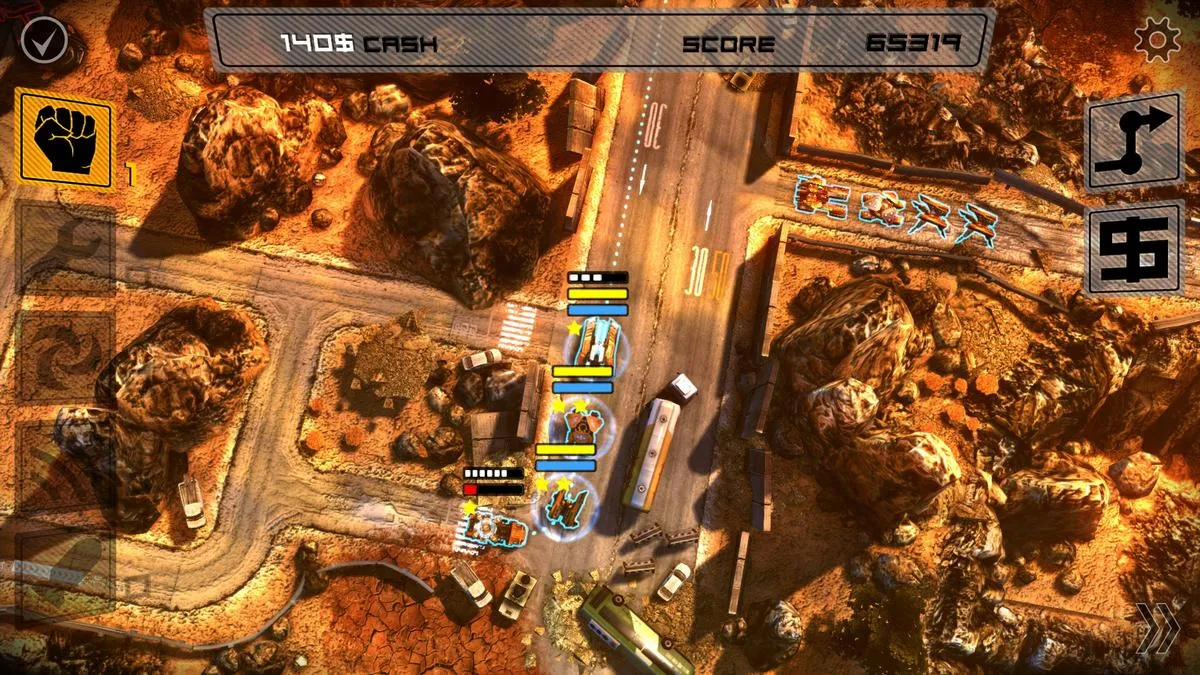 alt text describing image of gameplay with a view of the city environment