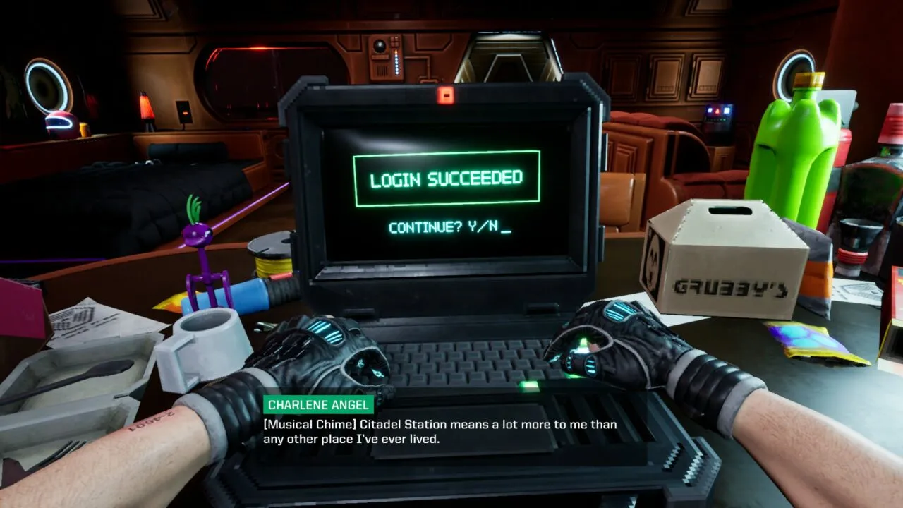 alt text describing image of the game environment within System Shock