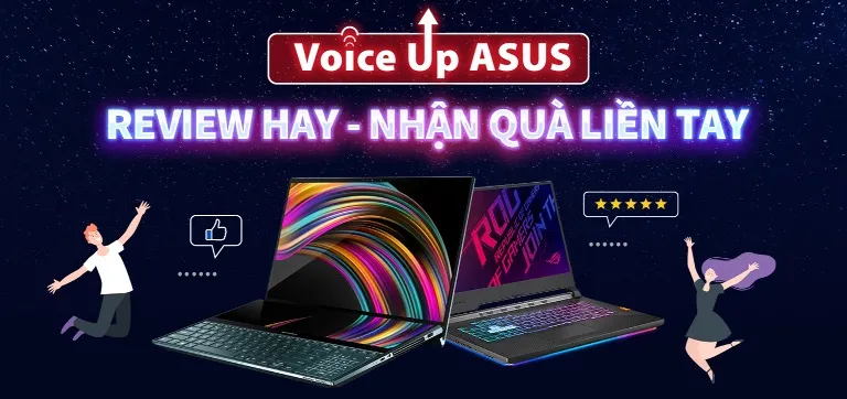 alt text describing the asus booth at an event