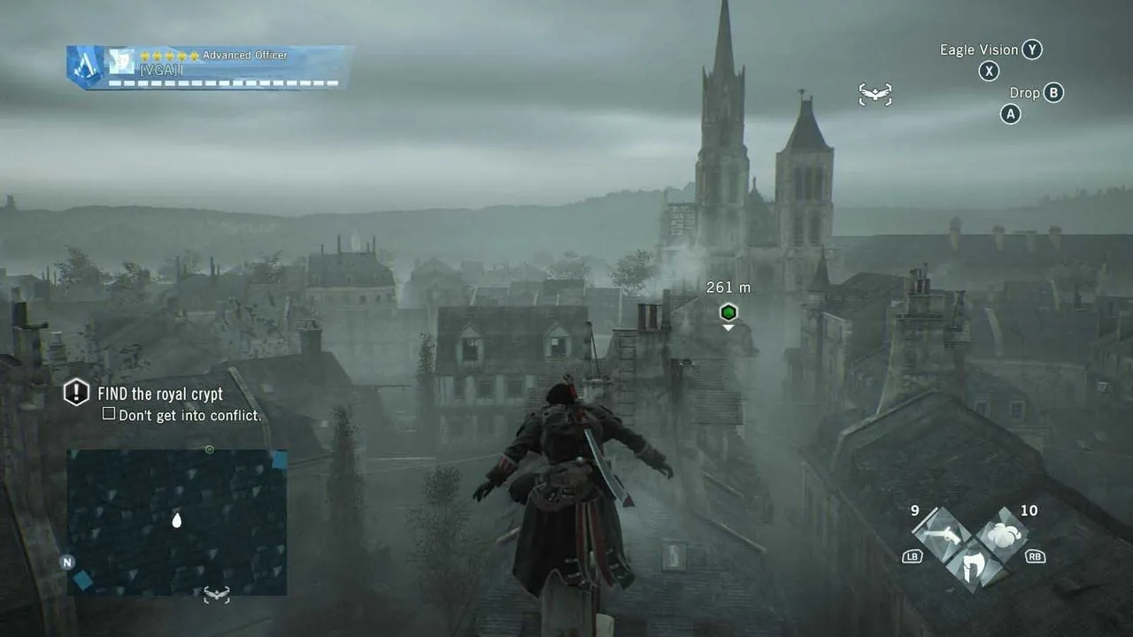 alt text describing the atmosphere of Saint-Denis in Assassin's Creed Unity: Dead Kings