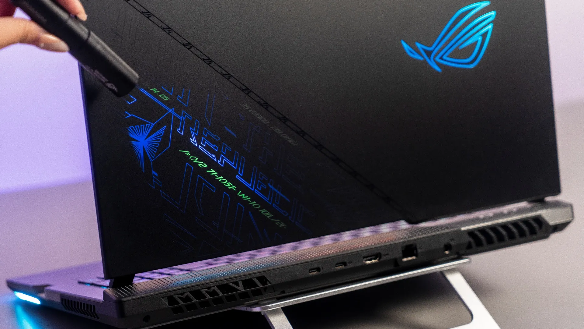 alt text describing the cyberpunk design and invisible ink on the back