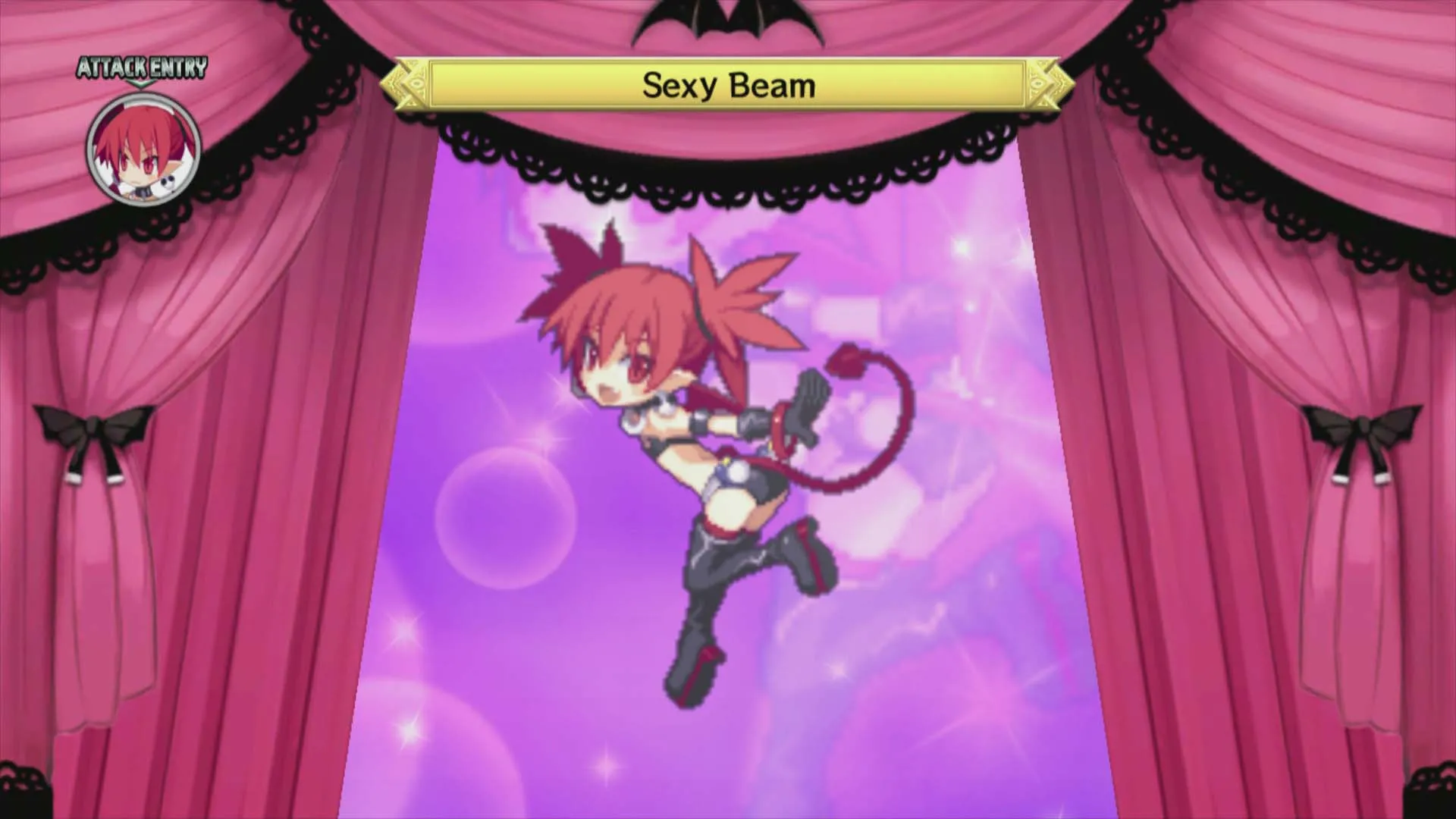 alt text: Disgaea D2 battle scene showcasing the dynamic combat and special attacks.