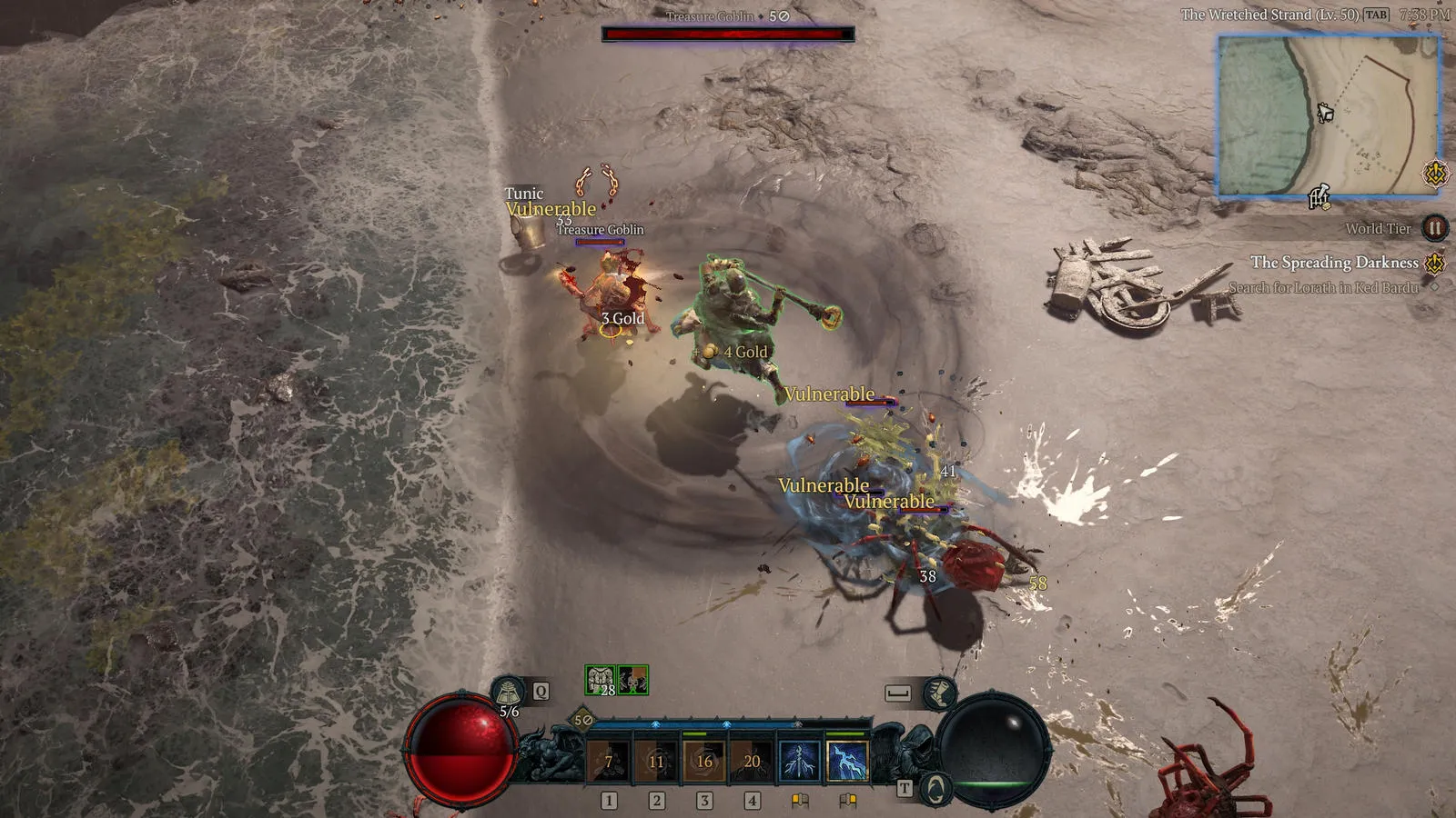alt text displaying a group of enemies attacking the player in Diablo IV
