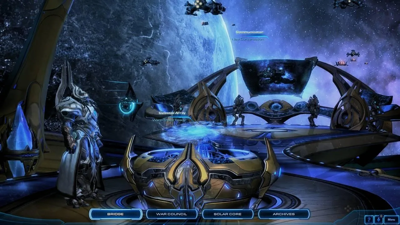 alt text displaying a Terran battlecruiser in action