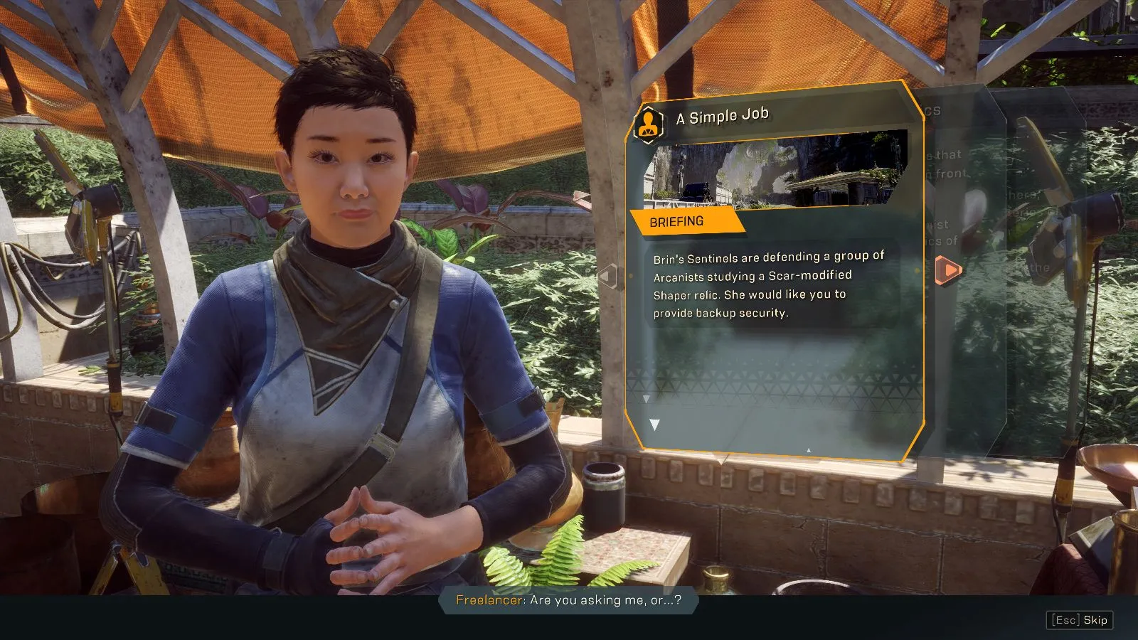 alt text displaying Anthem's combat