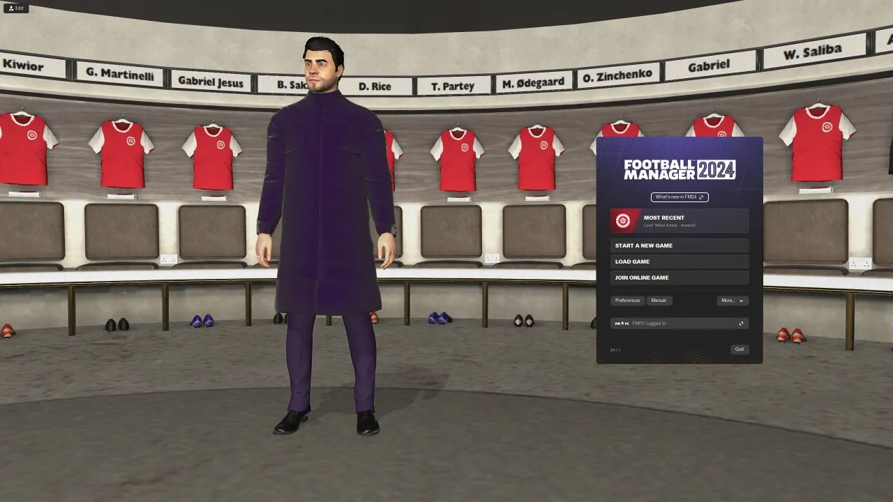 alt text displaying the in-game news screen in Football Manager 2024, showing various headlines and news articles related to the game world