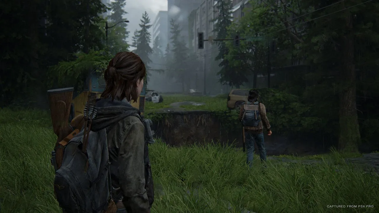 alt text: Ellie playing guitar in The Last of Us Part II.