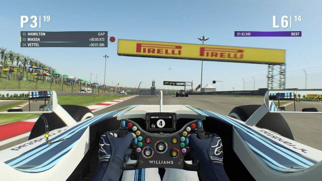 alt text: F1 2015 game interface showing the limited game mode options