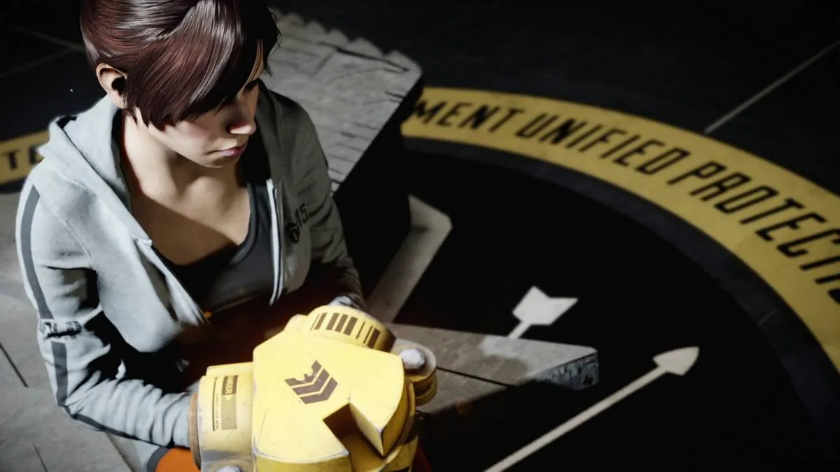 alt text: Fetch in a cutscene from inFamous: First Light