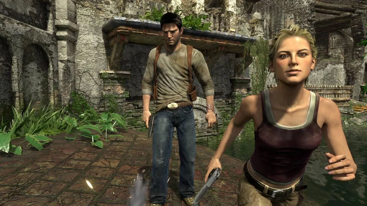 alt text for image 5: Lush jungle scenery in Uncharted: Drake's Fortune Remastered